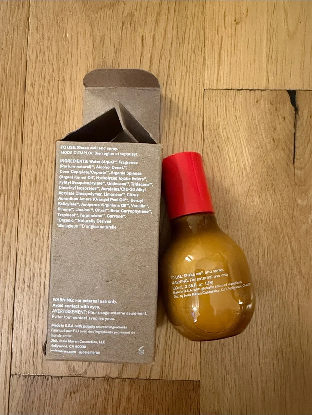 NEW JOSIE MARAN Topless Tangerine Mist - 100 ml